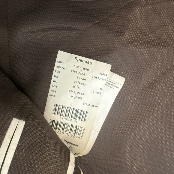 Strellson vintage size 42 (52 EURO) EUC pure wool Charcoal/brown Pinstripe Blaze - Picture 6 of 14